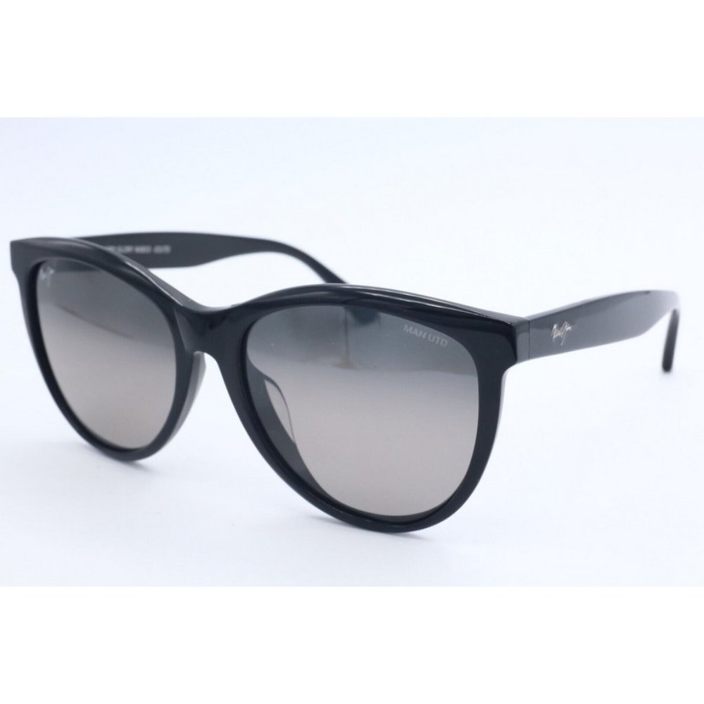 Maui Jim MANCHESTER UNITED MJ 833-02UTD Black Sunglasses Gray Polarized Lens (A)